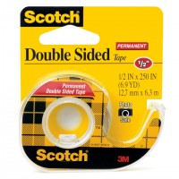 Scotch 思高牌雙面膠紙連輕便座 Double Stick Tape #136 (1/ 2'' x 250'')