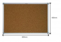 水松板 Corkboard Aluminium Frame – 450 x 600mm