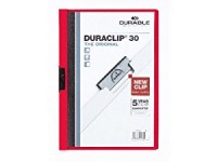 Durable 連夾文件套 #2200-03 Duraclip File (A4) – Red