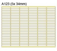 New Star 多功能標籤 Label #A123 5x34mm