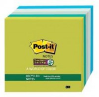 3M 超黏環保便條紙 Super Post-it Recycled #654-5SST (3'' x 3'')