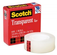 3M 透明膠紙 Transparent Tape #600 (3/4 x 36yds)