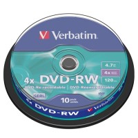 Verbatim #DVD-RW Disk 4.7GB 4x 10's