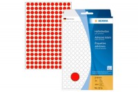 Herma 顏色標籤 Colour Label (Round Shape) #2216 (8mm) – Fluorescent Red