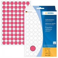 Herma 顏色標籤 Colour Label (Round Shape) #2236 (13mm) – Fluorescent Red