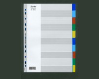 Bantex 顏色膠索引分類 PP Coloured Dividers  #6010 PP Colour Index (A4 10-step)