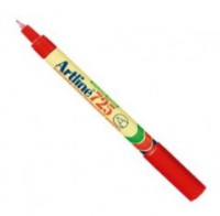 Artline Super Fine Permanent Marker #EK-725 - Red