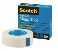 3M 可再貼隱形膠紙 Removable Magic Tape #811 (3/4 x 36yds)