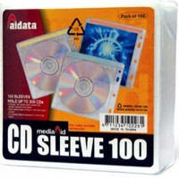 Aidata 光碟活頁套 CD Sleeves  #CD2B-100 (100's)