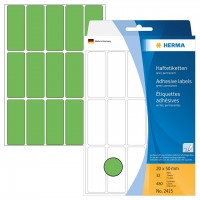 Herma 顏色標籤 Colour Label (Rectangle Shape) #2415-20x50mm (Green)