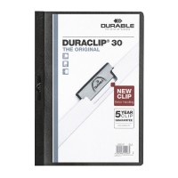 Durable 連夾文件套 #2200-01 Duraclip File (A4) – Black