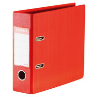 Esselte 全包膠檔案夾 PVC Lever Arch File Kabinet 9 x 11 x 3'' – Red