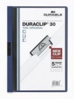 Durable 連夾文件套 #2200-10 Duraclip File (A4) – Grey