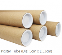 Paper Poster Tube ( Dia 5cm x L 33cm )