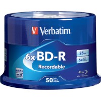 Verbatim #25G 6x BD-R 50's