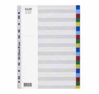 Bantex 顏色膠索引分類 PP Coloured Dividers  #6013 PP Colour Index (A4 20-step)