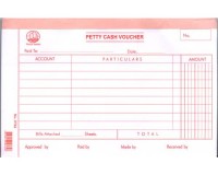 會計傳票-英文 Accounting Voucher ''English'' #1774A Petty Cash Voucher