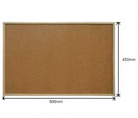 水松板 Corkboard Wooden Frame – 450 x 600mm