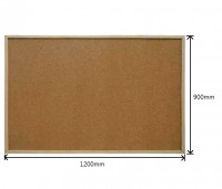 水松板 Corkboard Wooden Frame – 900 x 1200mm