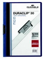 Durable 連夾文件套 #2200-07 Duraclip File (A4) – Blue