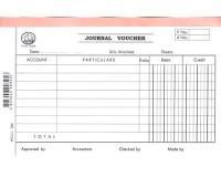 會計傳票-英文 Accounting Voucher ''English'' #1772A Journal Voucher