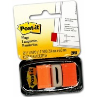 3M 報事貼顏色旗仔 Post-it Note Colour Flags #680-4 Tag Flags – Orange