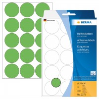 Herma 顏色標籤 Colour Label (Round Shape) #2275 (32mm) – Green