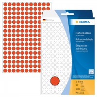 Herma 顏色標籤 Colour Label (Round Shape) #2212 (8mm) – Red