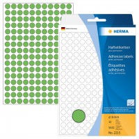 Herma 顏色標籤 Colour Label (Round Shape) #2215 (8mm) – Green