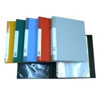 Data Base 活頁資料夾 Refillable Clear Book #3040 A4 40 Pockets – Blue