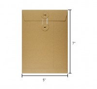 啡色公文袋連繩 Brown Envelope 5'' x 7'' <With String>