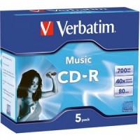 Verbatim #CD-R 700MB 40x 5's