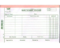 會計傳票-英文 Accounting Voucher ''English'' #1784A Bank Payment Voucher