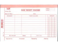 會計傳票-英文 Accounting Voucher ''English'' #1785A Bank Receipt Voucher