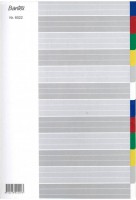 Bantex 顏色膠索引分類 PP Coloured Dividers  #6022 PP Colour Index (A4 12-step)